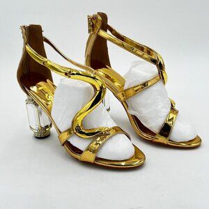 FSJ Women Flower  Chunky High Heels Ankle Strap Sandals Open Toe Fashion Summer